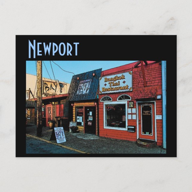 Newport Bayfront Postcard Postkarte (Vorderseite)