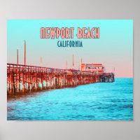 Newport Beach California Balboa Pier Vintag