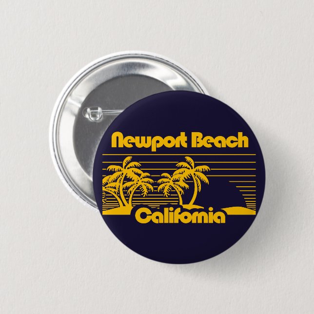 Newport Beach California Button (Vorne & Hinten)
