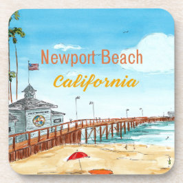 Newport Beach California Coaster Getränkeuntersetzer