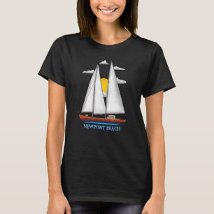 Newport Beach Coastal Nautical Sailing T-Shirt