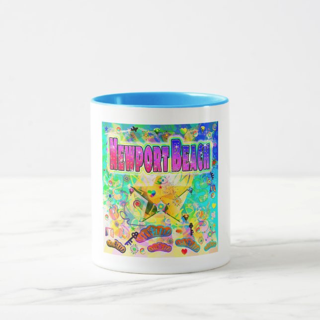 Newport Beach Epoch Hour Tasse (Zentrum)