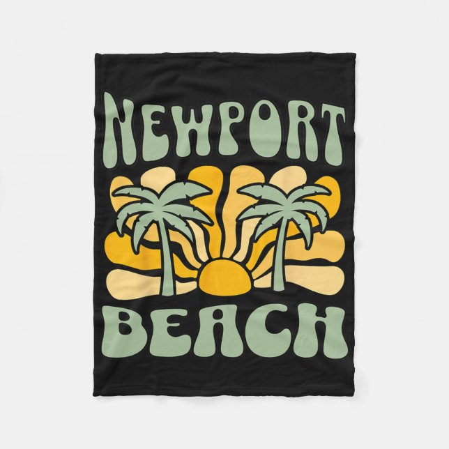 Newport Beach  Fleecedecke (Vorderseite)