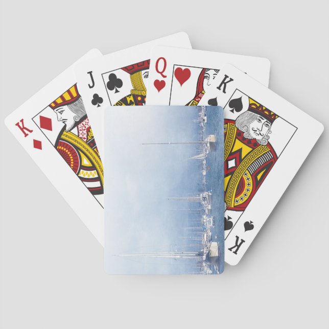 Newport Beach Harbour Bicycle Playing Cards Spielkarten (Rückseite)