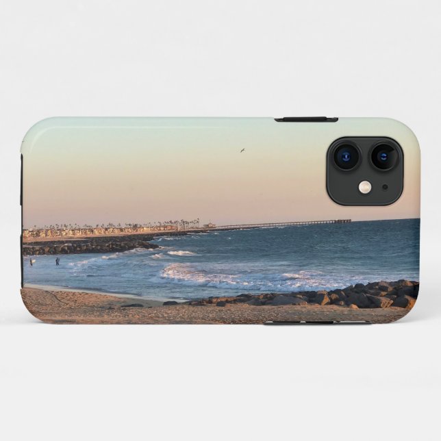 Newport Beach in Sunset, Kalifornien Case-Mate iPhone Hülle (Rückseite (Horizontal))