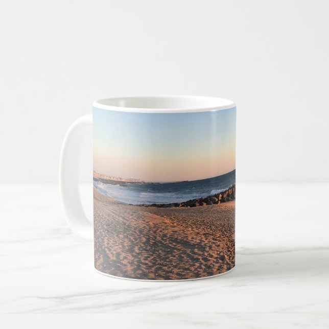 Newport Beach in Sunset, Kalifornien Kaffeetasse (Vorderseite Links)
