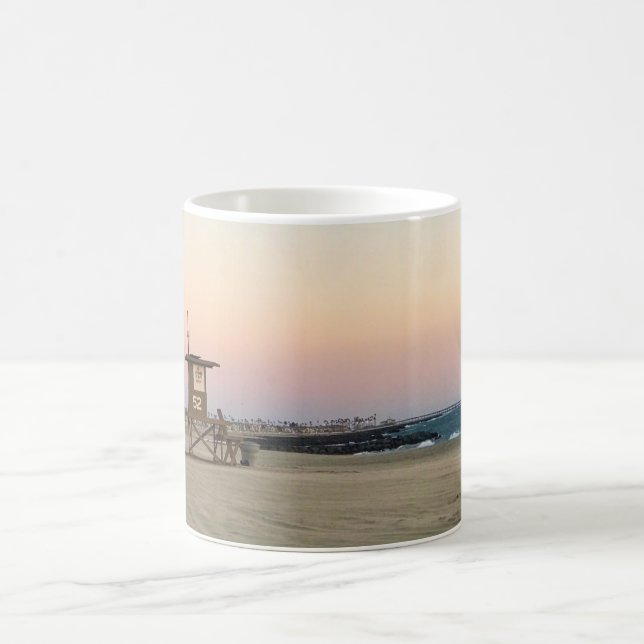 Newport Beach in Sunset, Kalifornien Kaffeetasse (Mittel)