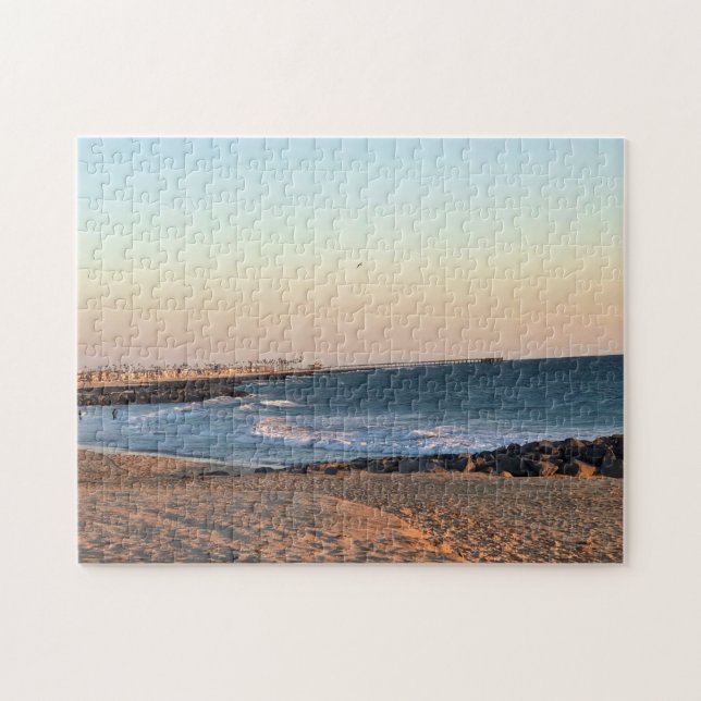Newport Beach in Sunset, Kalifornien Puzzle (Horizontal)