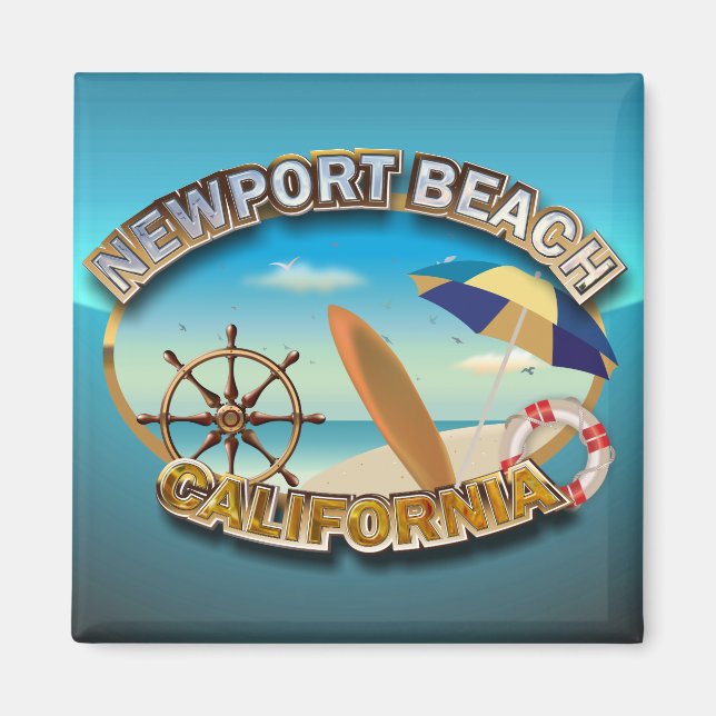 Newport Beach, Kalifornien Magnet (Vorne)