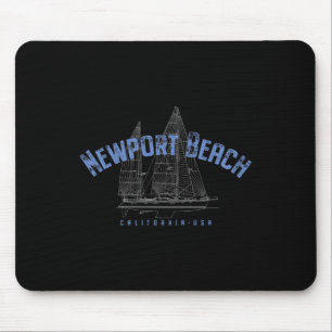 Newport Beach Kalifornien Nautical Segeldesign Mousepad