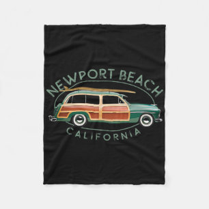 Newport Beach Kalifornien Vintage Surfen Fleecedecke