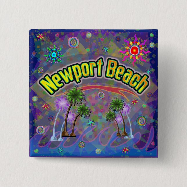 Newport Beach Noble Voyage Button (Vorderseite)