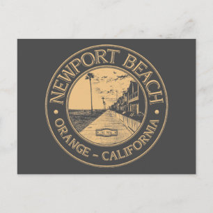 NEWPORT BEACH - ORANGE KALIFORNIEN POSTKARTE