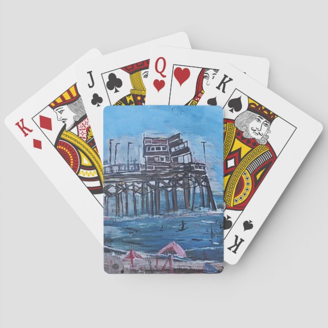 NEWPORT BEACH PIER SPIELKARTEN (Rückseite)