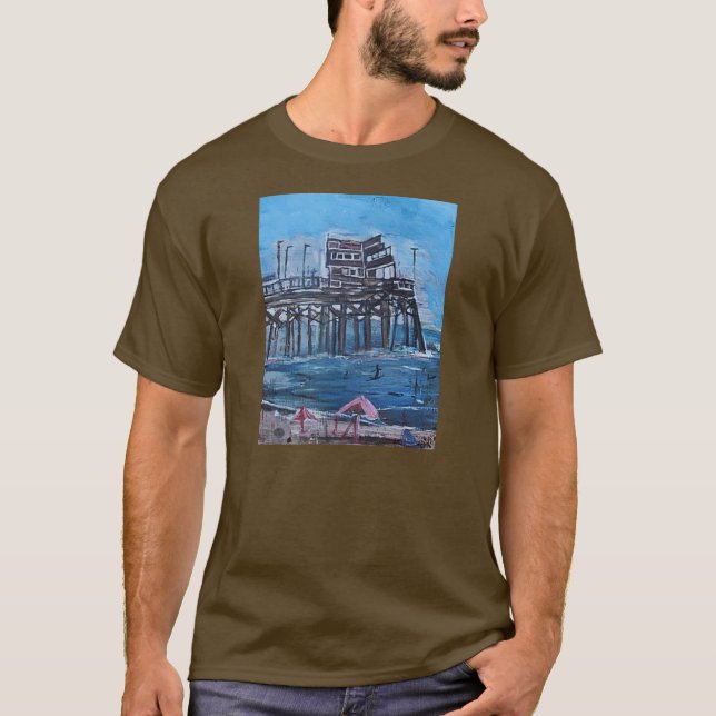 NEWPORT BEACH PIER T-Shirt (Vorderseite)