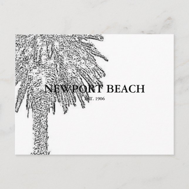 NEWPORT BEACH POSTKARTE (Vorderseite)