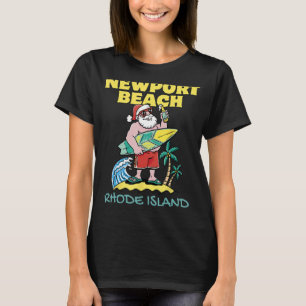 NEWPORT BEACH RHODE ISLAND Weihnachten Surfen T-Shirt