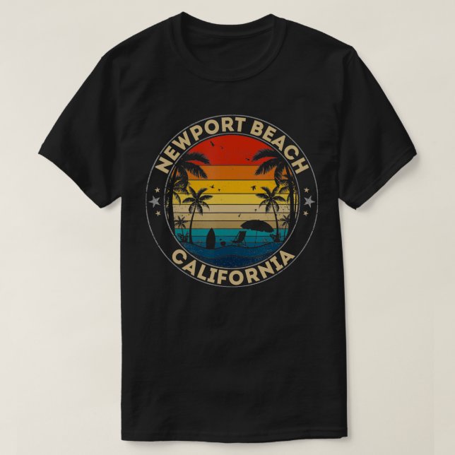 Newport Beach Souvenir California Erinnerung T-Shirt (Design vorne)