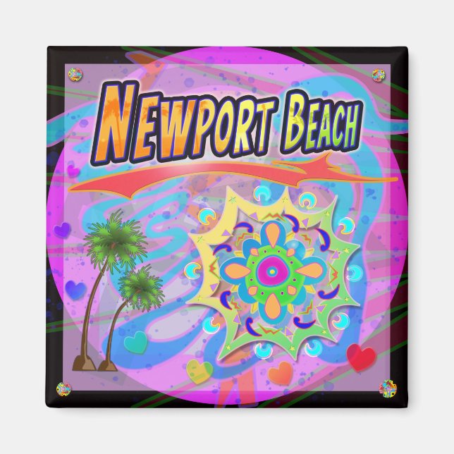 Newport Beach True Progress Magnet (Vorne)