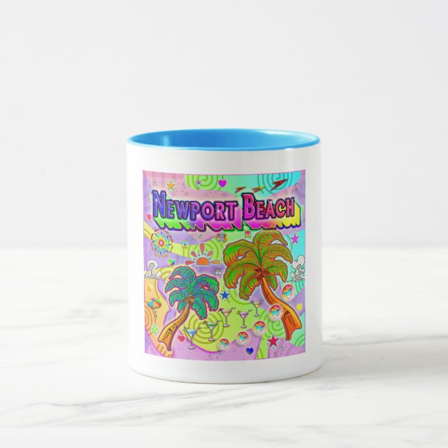 Newport Beach Vacation Target-Tasse Tasse (Zentrum)