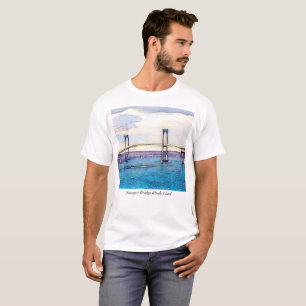 Newport-Brücken-Rhode Island T-Shirt