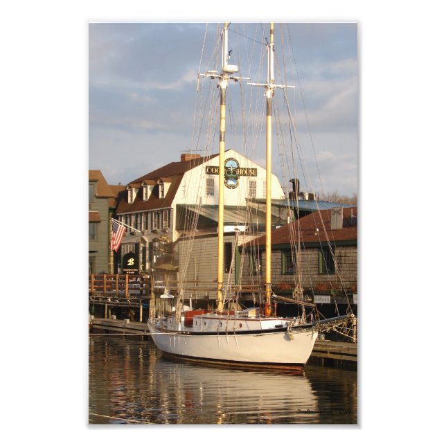 Newport Harbor Foto Print (Vorne)