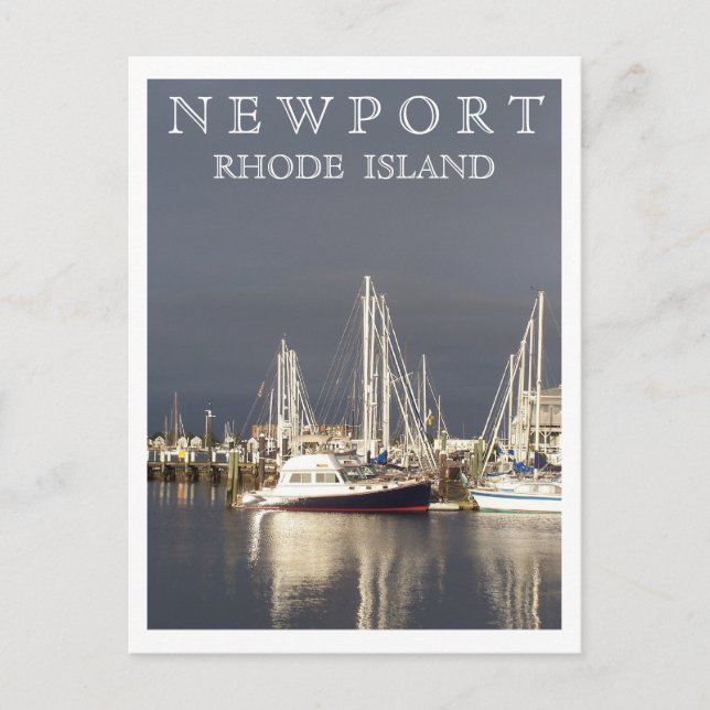 Newport Harbor Postkarte (Vorderseite)