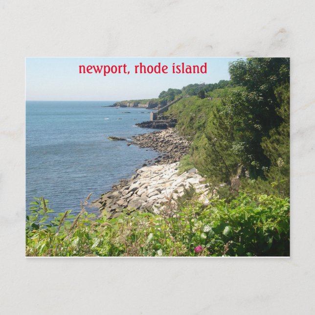 Newport, Insel Rhode Postkarte (Vorderseite)