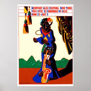 Newport Jazz Festival 1976 Vintage Poster