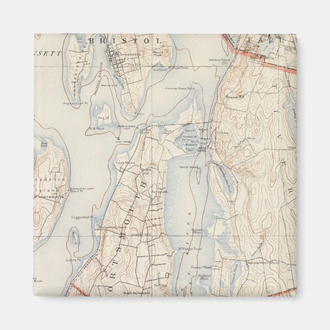 Newport Landkreis, Rhode Island Magnet (Vorne)