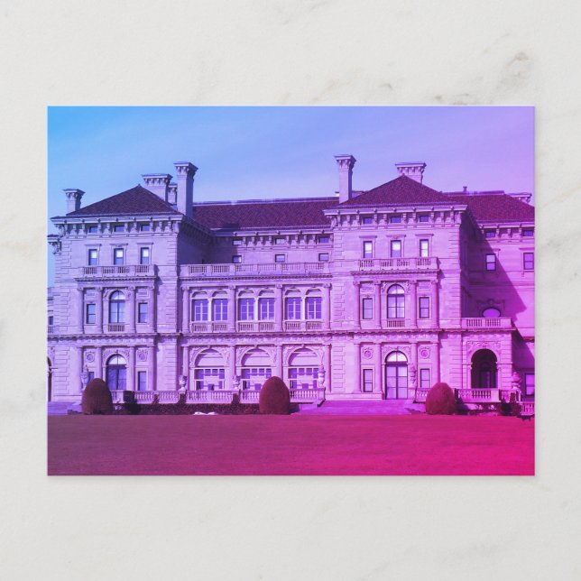 Newport Mansion - Cliff Walk, Rhode Island Postkarte (Vorderseite)