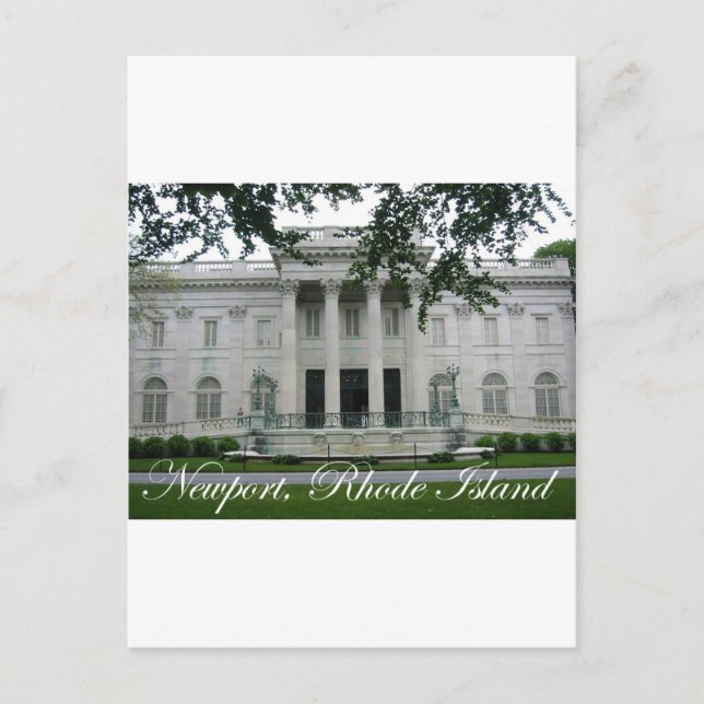 Newport Mansion Postkarte (Vorderseite)