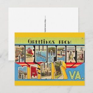 Newport News VA Postkarte