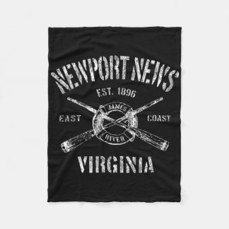 Newport News Va Vintage Nautical Boating T-Shirt Fleecedecke
