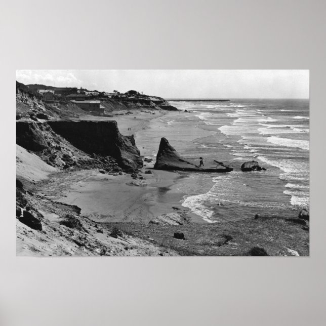 Newport, Oregon Beach View Oregon Coast Poster (Vorne)