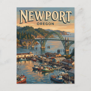 Newport Oregon Postkarte