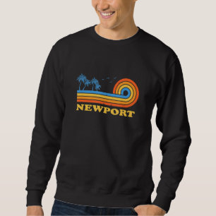Newport Oregon Summer oder Tropical US Cities Flor Sweatshirt