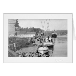 Newport, Oregon Wasserfront Aussicht auf Fischerbo
