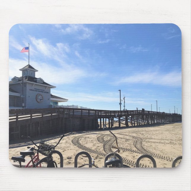 Newport Pier, Newport Beach, Kalifornien Mousepad (Vorne)