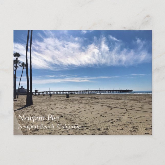 Newport Pier, Newport Beach, Kalifornien Postkarte (Vorderseite)