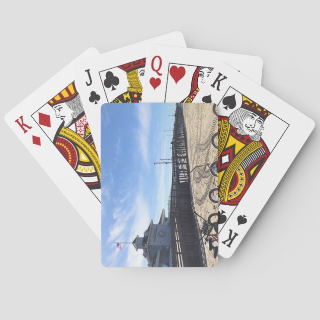 Newport Pier, Newport Beach, Kalifornien Spielkarten (Rückseite)