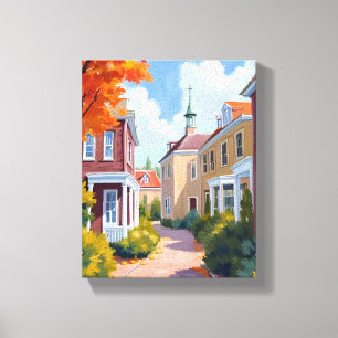 Newport Rhode Island Aquarell Leinwanddruck