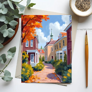 Newport Rhode Island Aquarell Postkarte