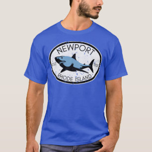 Newport Rhode Island Fischerei Hai Strand Vint T-Shirt