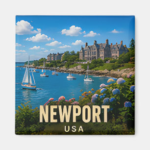 Newport Rhode Island Hafen Küsten Reise Geschenk Magnet