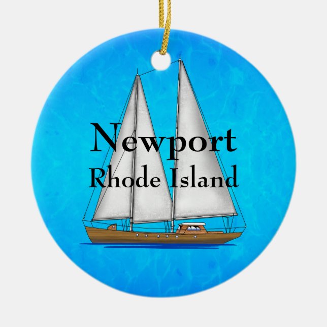 Newport Rhode Island Keramik Ornament (Vorne)