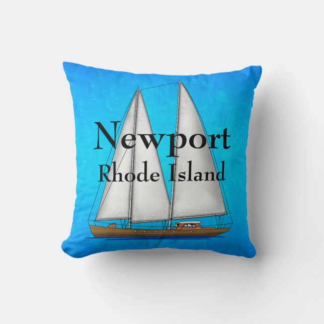 Newport Rhode Island Kissen (Vorderseite)