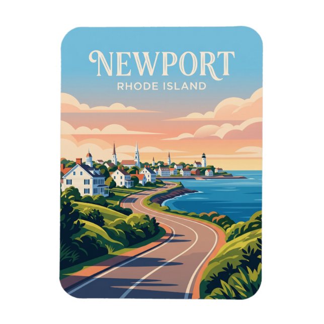 Newport Rhode Island Magnet (Vertikal)