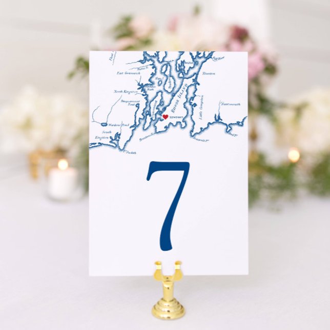 Newport Rhode Island Map Elegant Marine Wedding Tischnummer (Von Creator hochgeladen)