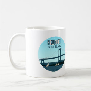 Newport Rhode Island Segelboote Vintage Kaffeetasse